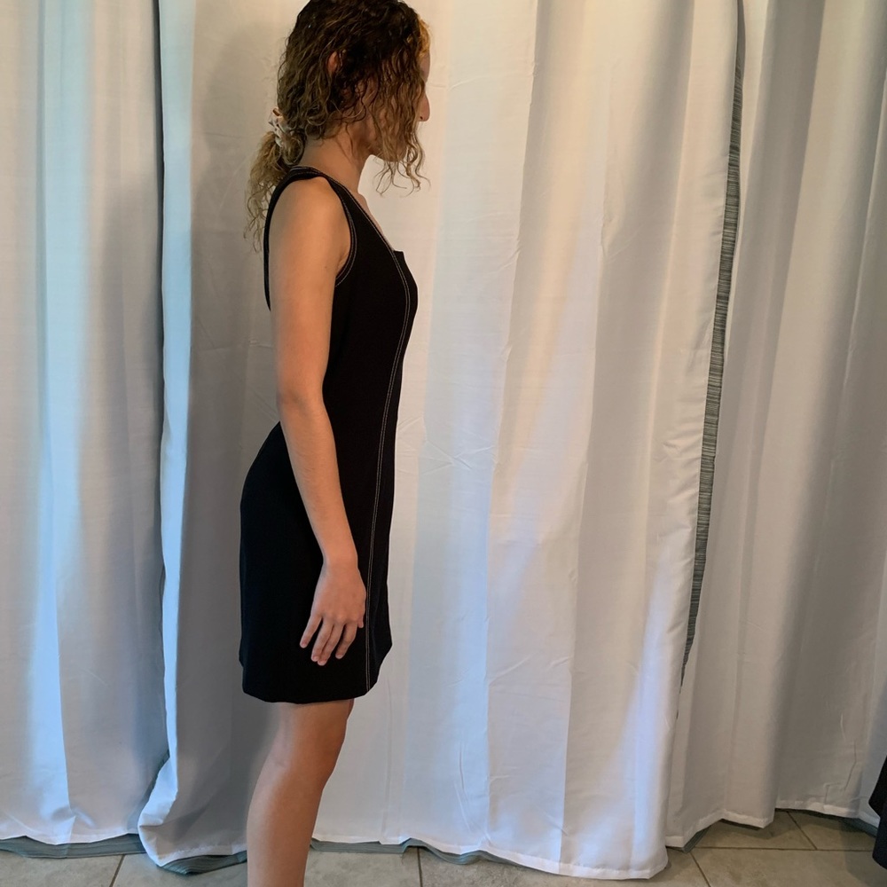 Vintage Hugo Buscati Women’s Black Mini Dress. - Picture 4 of 10